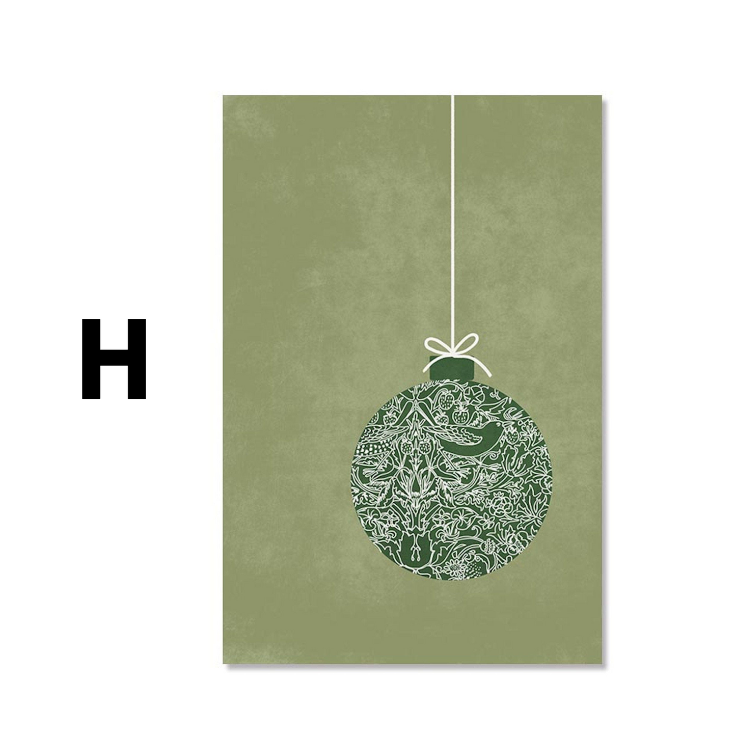 Poster Weihnachtskugel Schneemann Spruch · Wohnkultur| Bilder Wohnzimmer | Wandbilder Schlafzimmer | Deko Print ohne Rahmen | Bilder