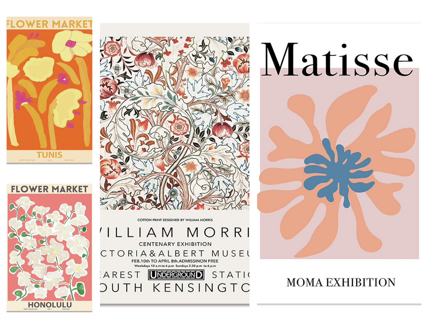Poster Matisse Flower Market Museum | Bilder Wohnzimmer | Wandbilder Schlafzimmer | Deko Print ohne Rahmen | Bilder  Matisse Bunt