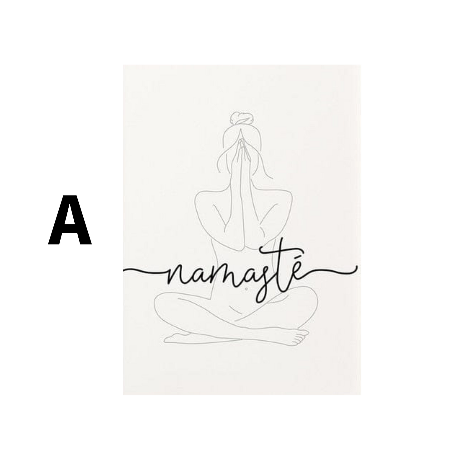 Poster Namaste Yoga Manifestierung als Deko Print ohne Rahmen