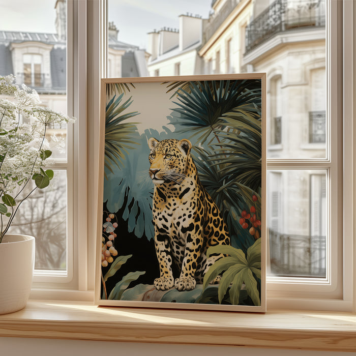 Dschungel Tiere Poster – Premium Baumwoll-Canvas