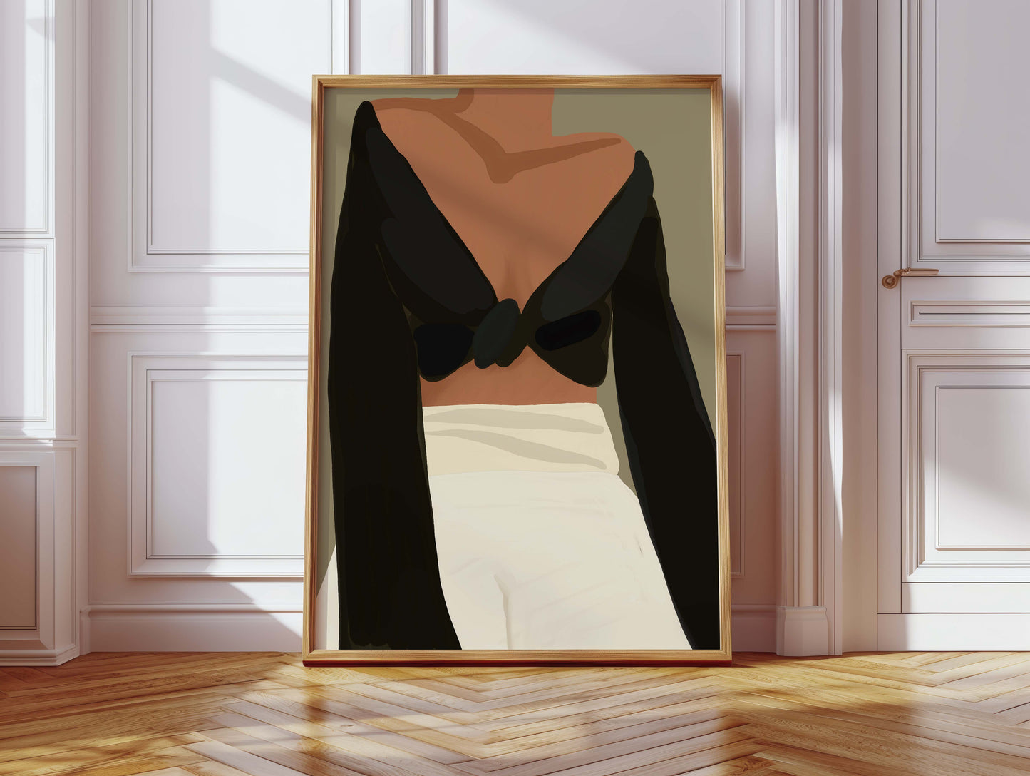 Frauen Porträt Poster · Geschenkidee · Moderne feminine Kunst und abstrakte Formen · Dekoprint ohne Rahmen