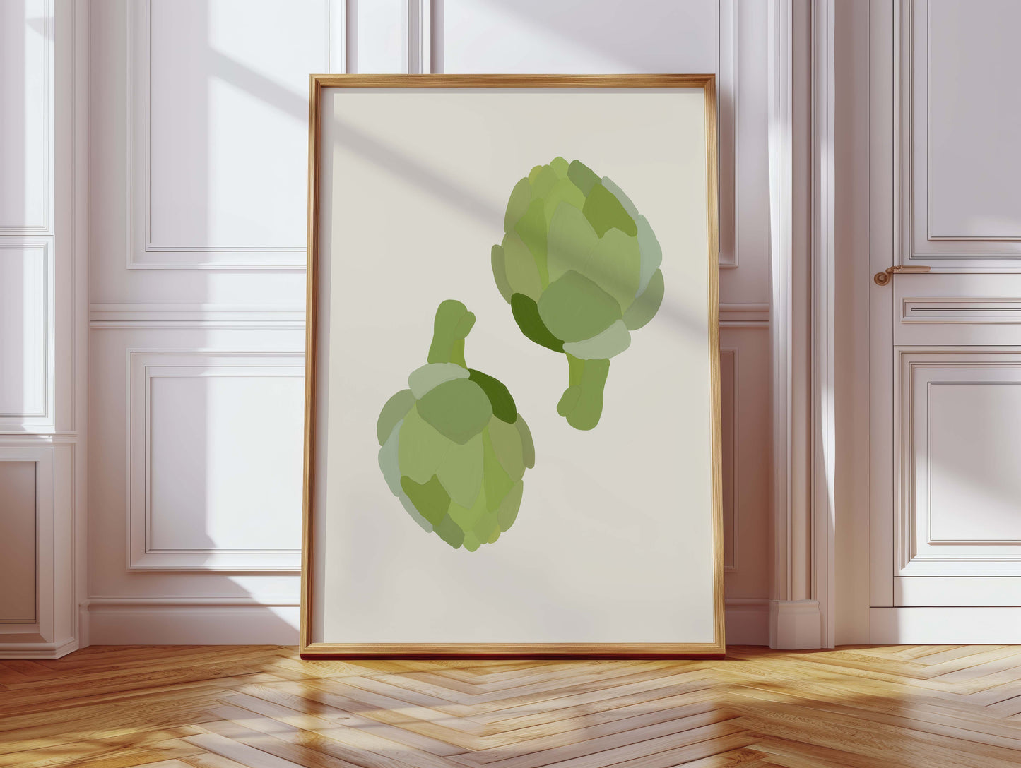 Obst Gemüse Kunst Poster · Geschenkidee · Artischocke, Zitrusfrüchte und Hummer Stillleben · Dekoprint ohne Rahmen