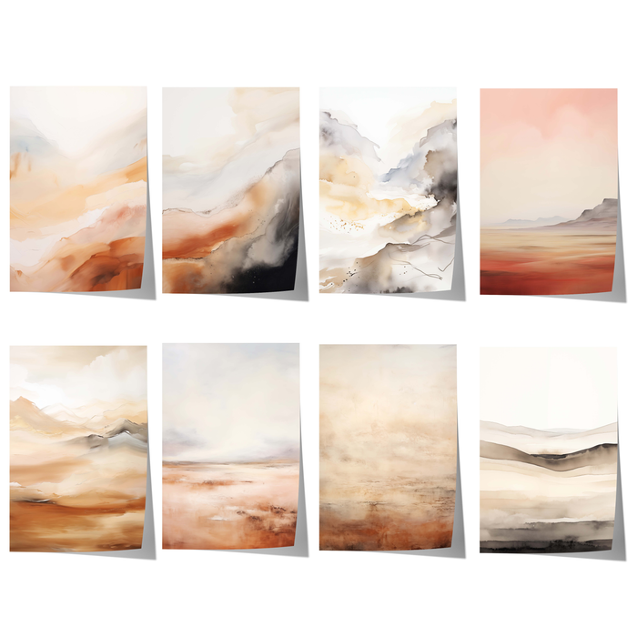 JUSTGOODMOOD Aquarell Poster – Edle Naturwandkunst