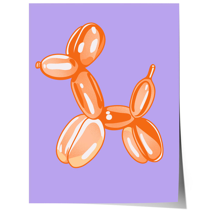 Balloon Dog Poster – Premium Baumwoll-Canvas Print