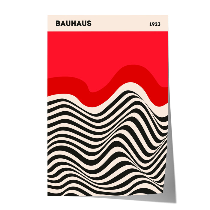 Bauhaus Poster auf Baumwolle – Lebendige Farben