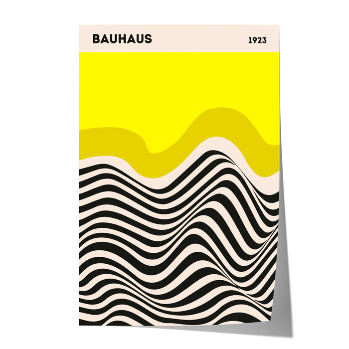Bauhaus Wandkunst auf Premium Baumwolle – JUSTGOODMOOD