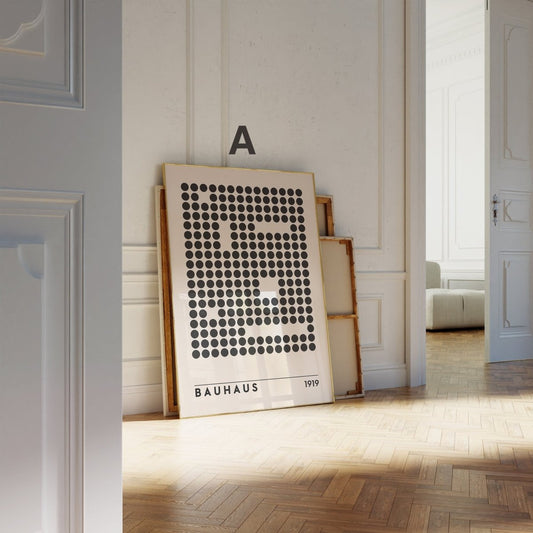 Bauhaus Ausstellung Poster I Geschenkidee I Bauhaus Design I Bauhaus Wandkunst I Wand Deko I Deko Print ohne Rahmen - justgoodmood