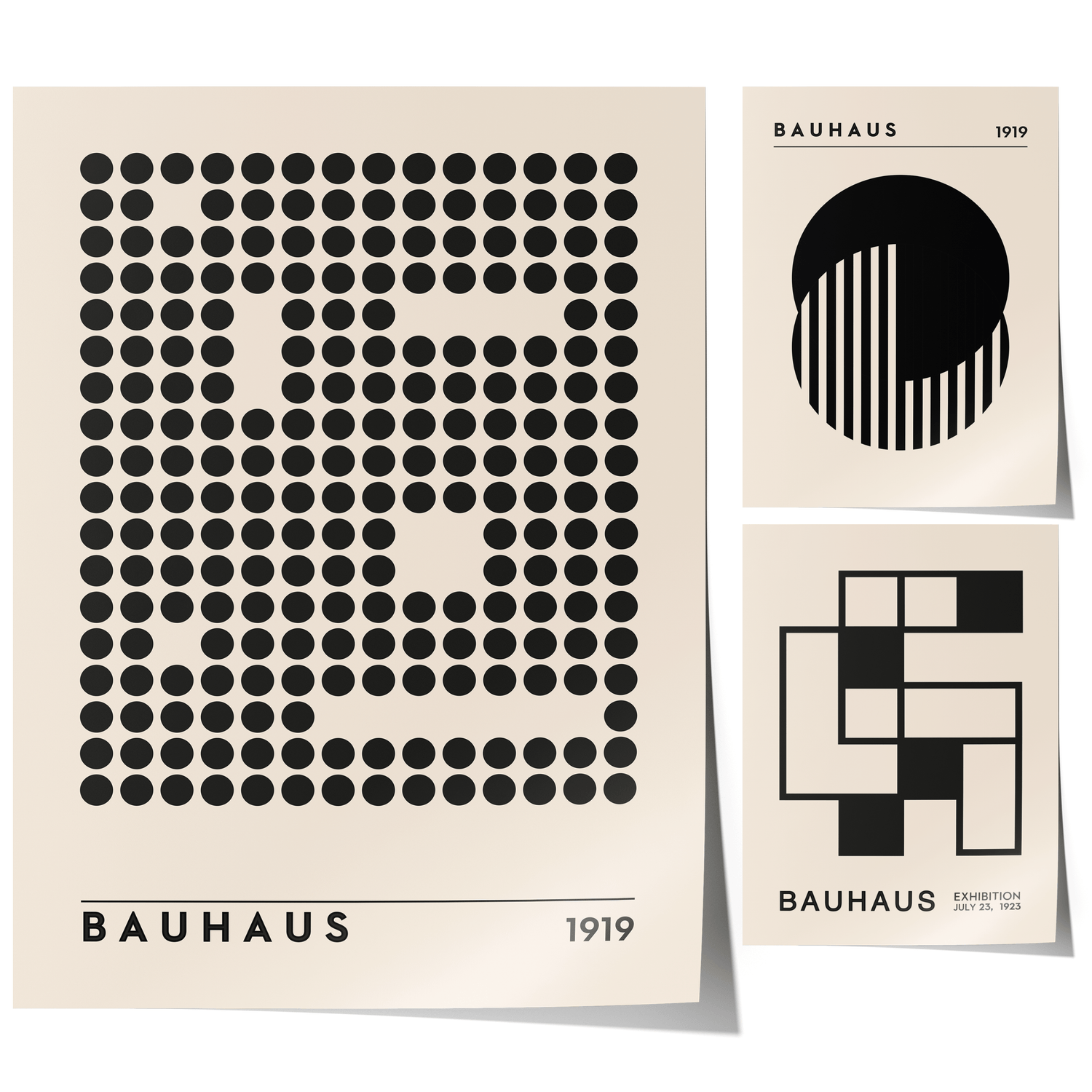 Bauhaus Ausstellung Poster I Geschenkidee I Bauhaus Design I Bauhaus Wandkunst I Wand Deko I Deko Print ohne Rahmen - justgoodmood