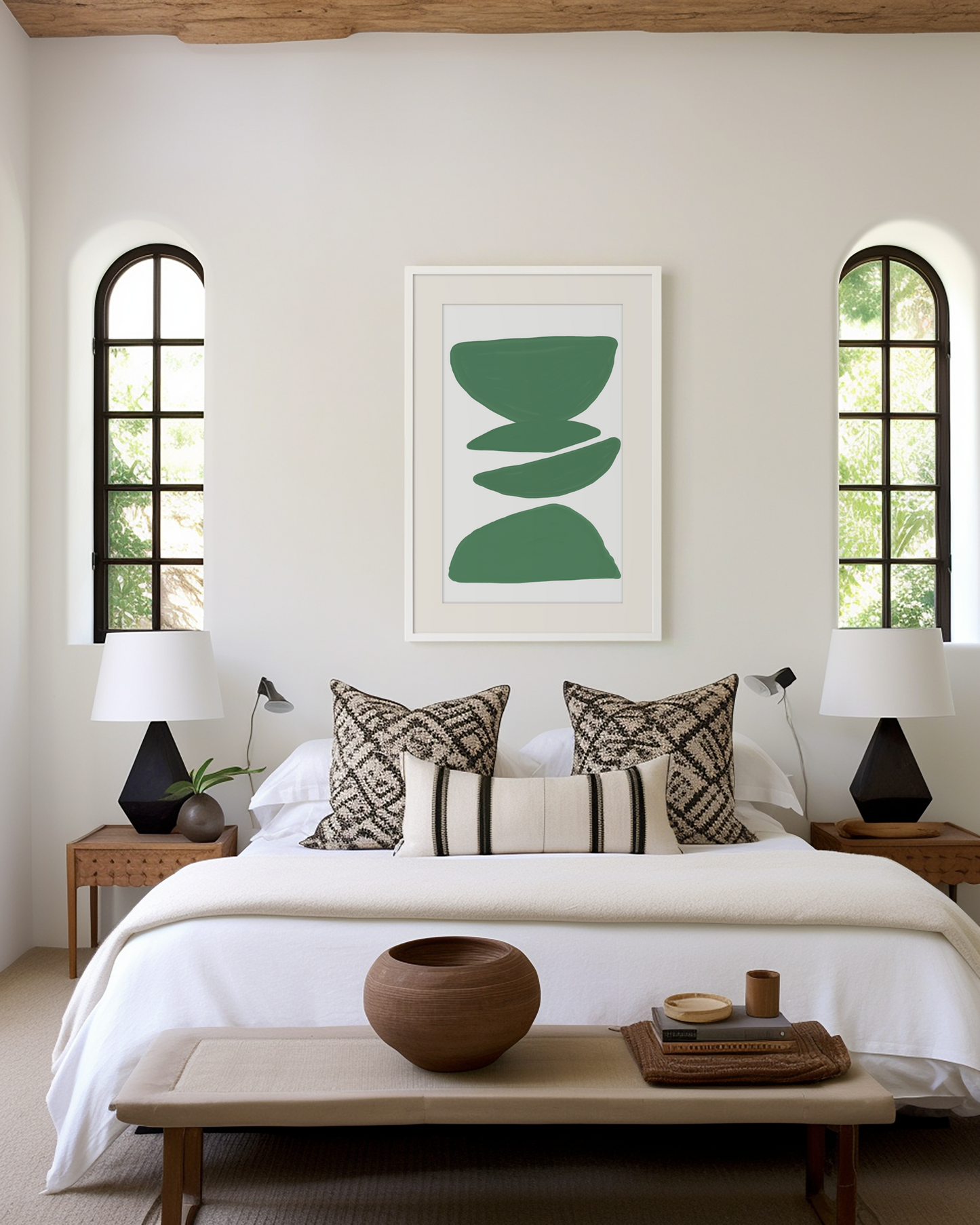 Moderne Kunst Poster · Geschenkidee · Abstrakte Formen Line Art Frauenporträt und Minimalistische Wandkunst · Dekoprint ohne Rahmen