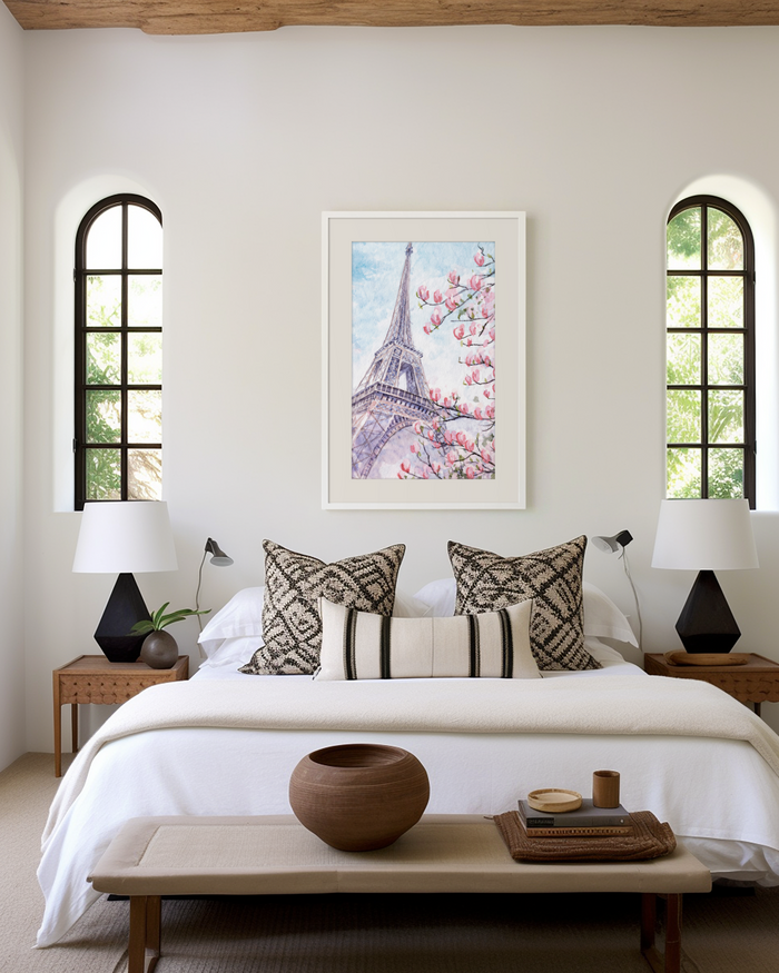 JUSTGOODMOOD Paris Poster – Hochwertiger Baumwoll-Print