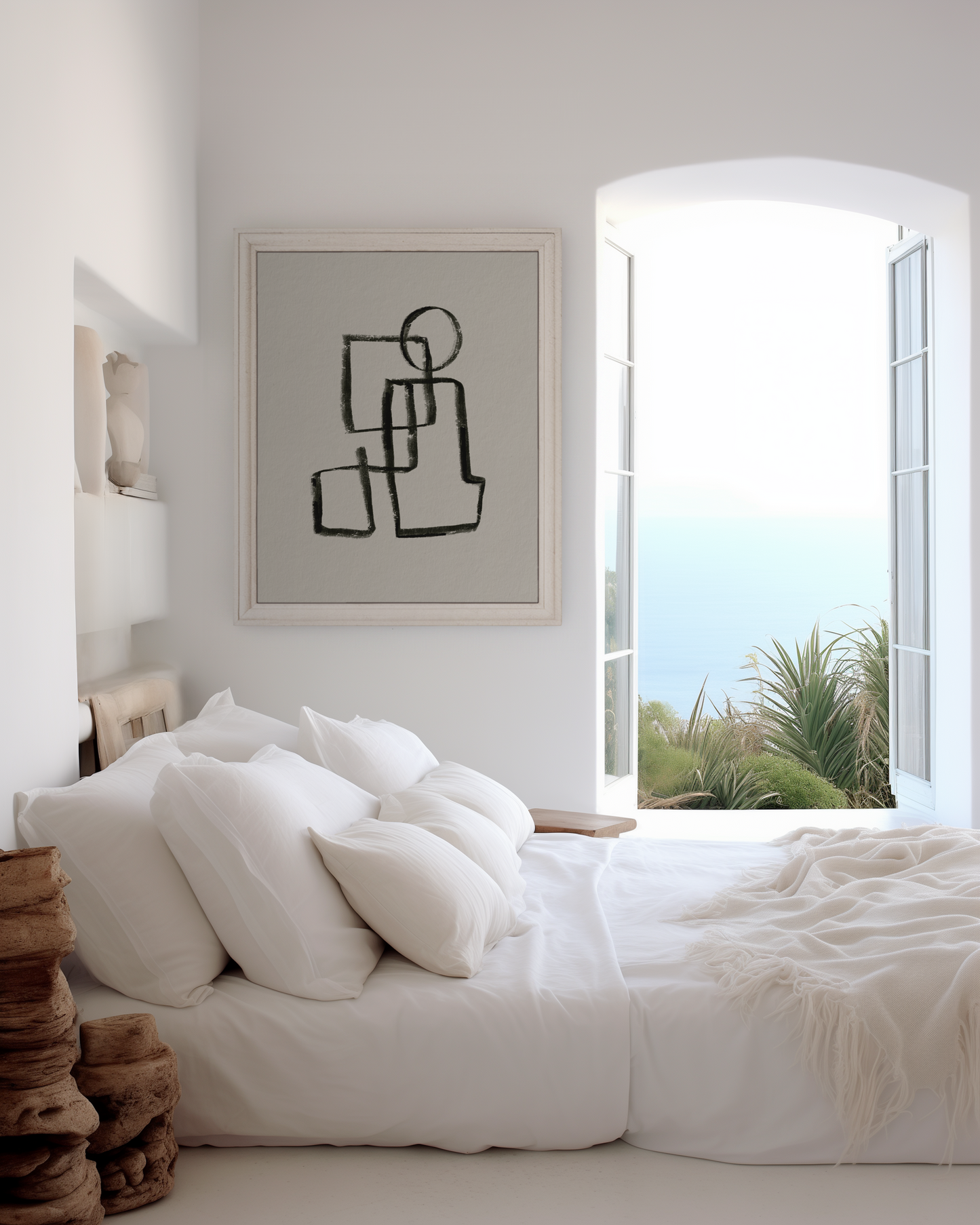 Abstrakte Poster · Line Art & botanische Bilder fürs Wohnzimmer · Dekoprint ohne Rahmen