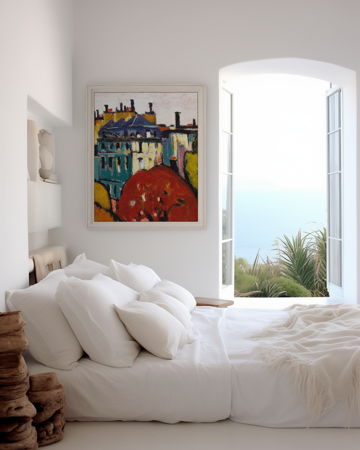 JUSTGOODMOOD Paris Poster – Edle Baumwollkunst
