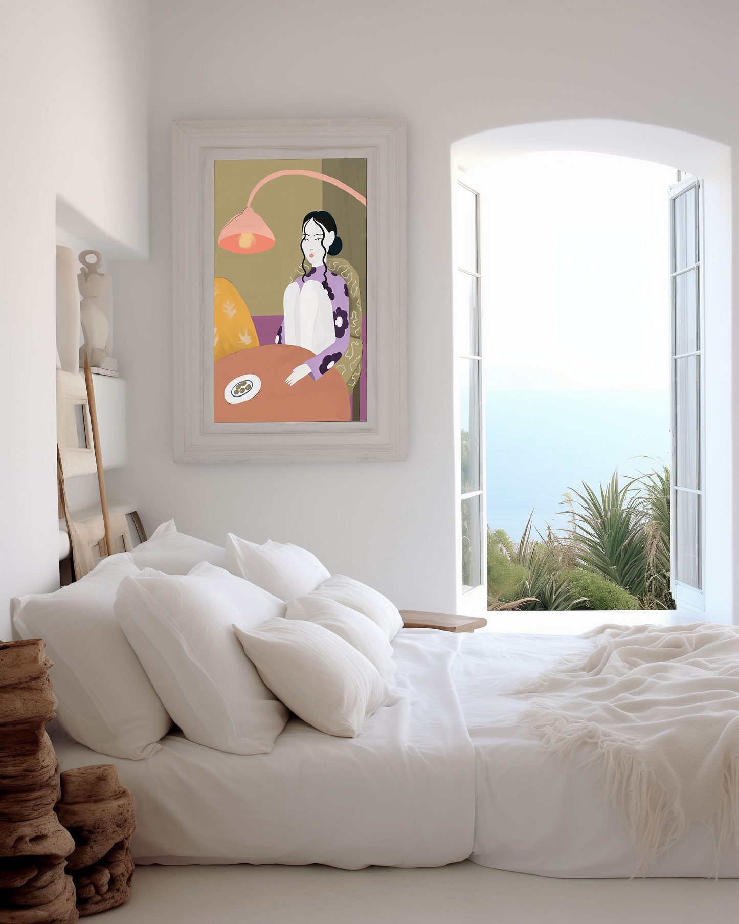 Abstrakte Frauen Poster · Geschenkidee · Abstrakt Frauengesichter Weibliche Silhouetten Line · Dekoprint ohne Rahmen