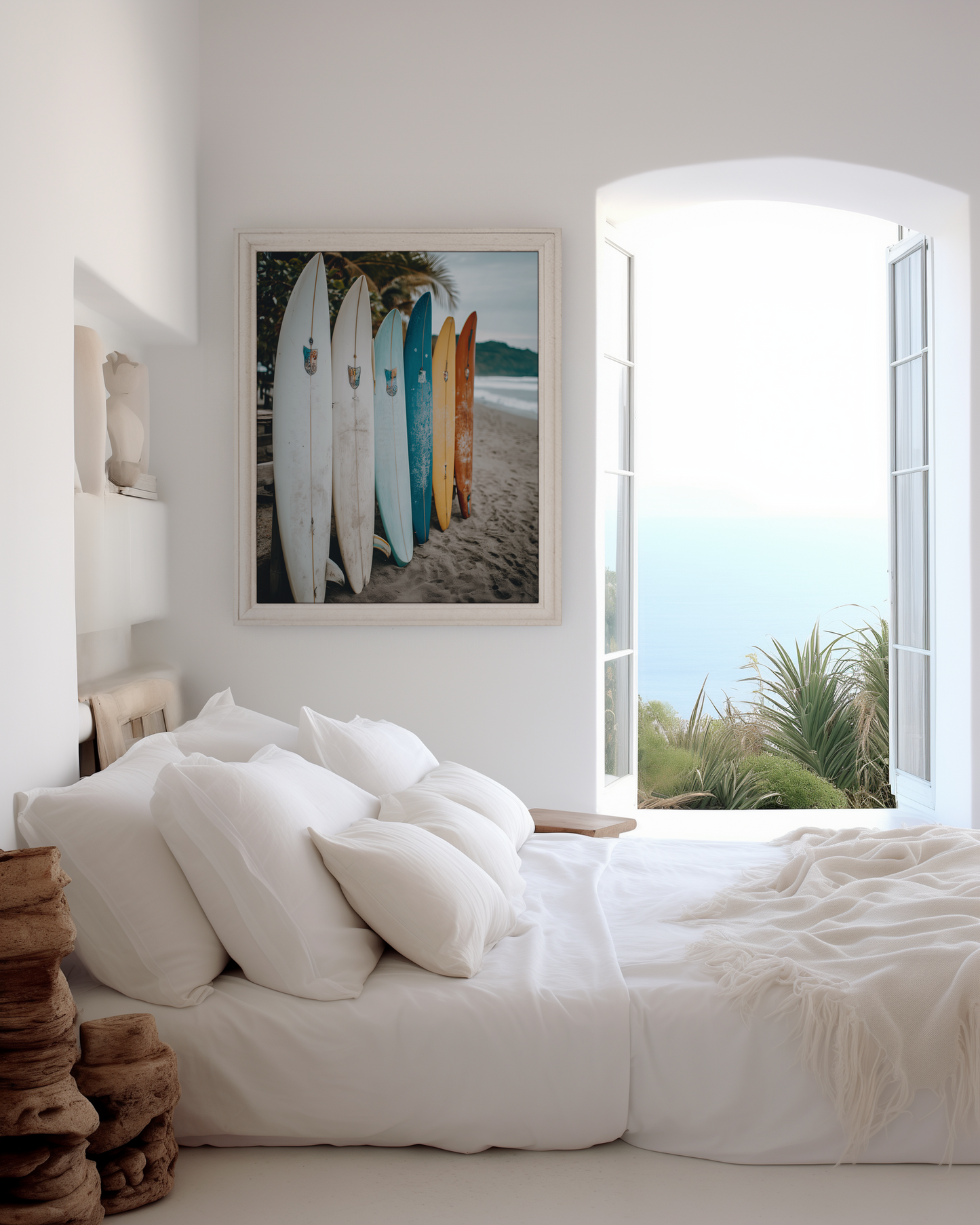 Strand Poster · Geschenkidee · Strand Surfen Meer Fotografie · Dekoprint ohne Rahmen