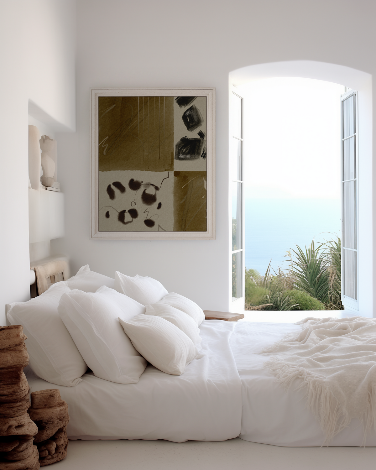 Poster Wandbilder Wohnzimmer · Leopard Schachbrett · Abstrakte Bilder ohne Rahmen ·