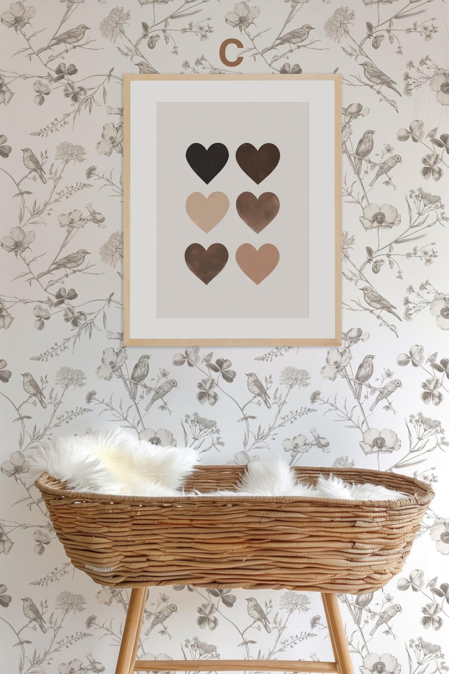 BEIGE Boho Poster Babyzimmer · Geschenkidee für Kinder · Babyzimmer Deko · Modern Abstrakt Minimalistisch neutral ·Deko Print ohne Rahmen - justgoodmood