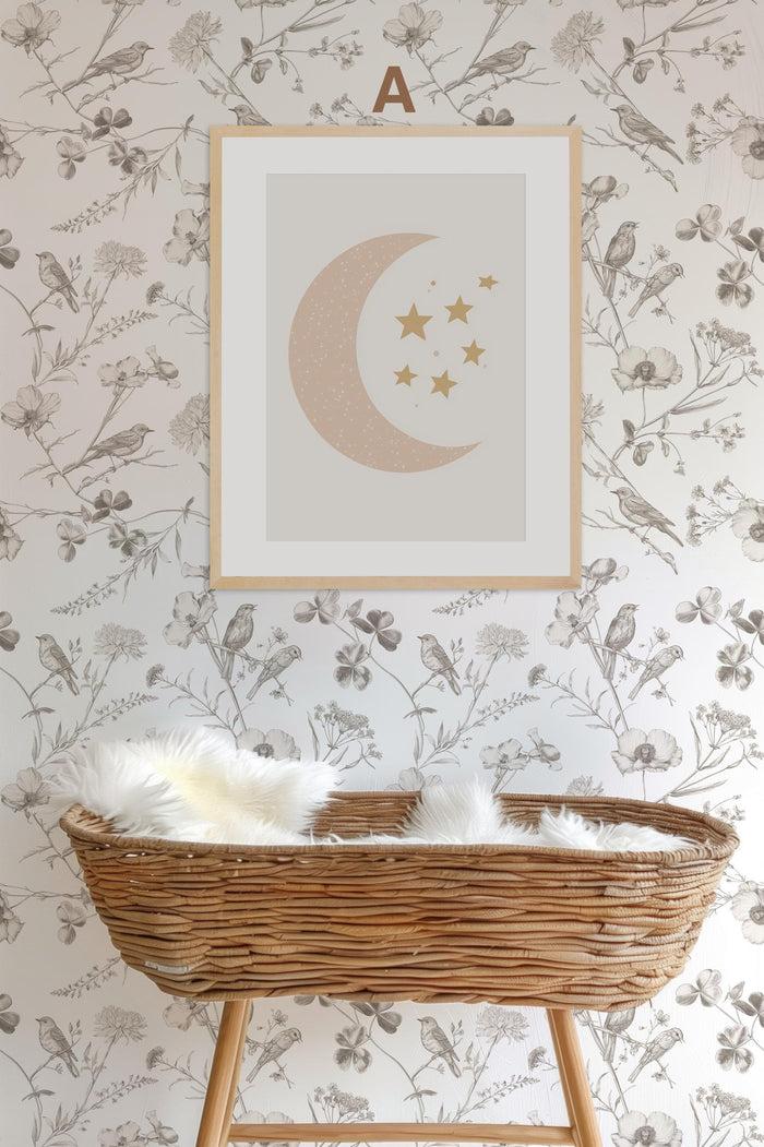 BEIGE Boho Poster Babyzimmer – Premium Baumwolle