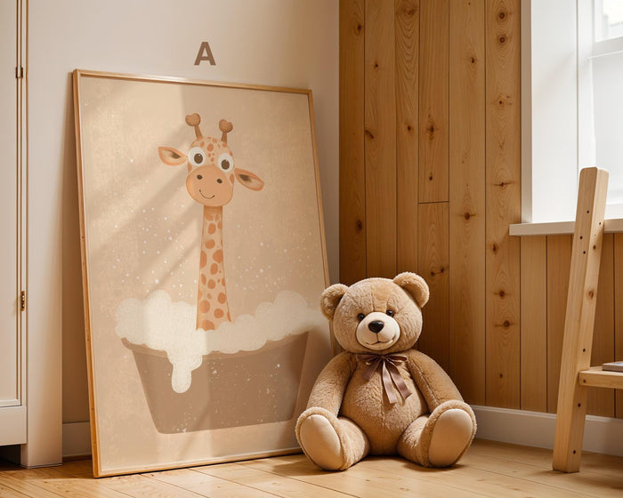 Boho Babyzimmer Poster – Premium Baumwoll-Canvas