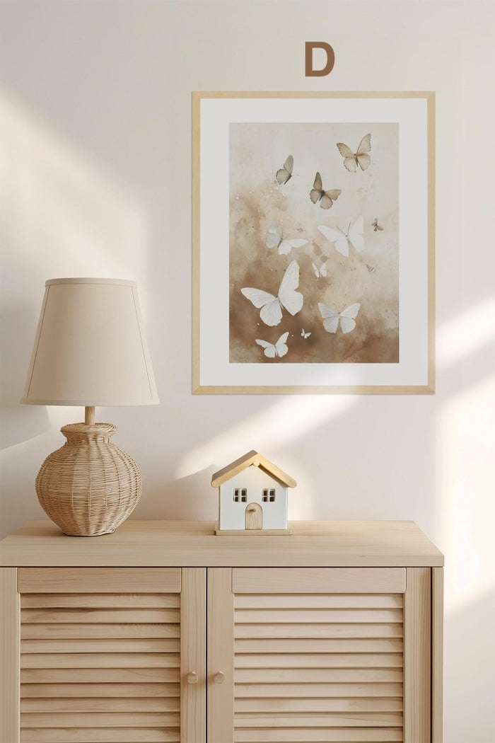 Boho Babyzimmer Poster auf Premium Baumwolle