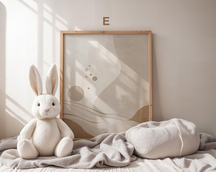 Boho Babyzimmer Poster auf Premium Baumwolle