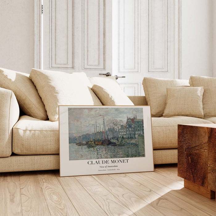 Claude Monet Poster auf Premium Baumwoll-Canvas