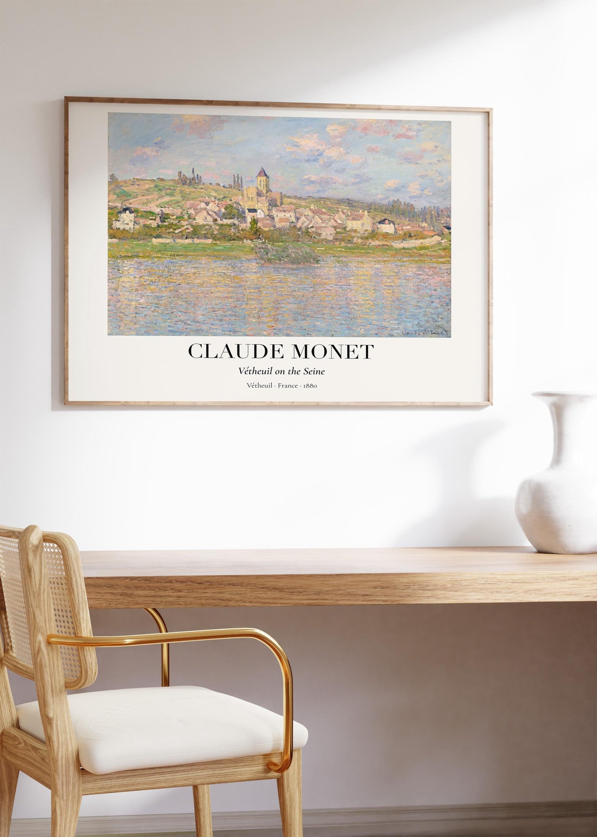 Claude Monet Poster · Antibes Frankreich 1888 · Mittelmeer Küste Kunst · Impressionismus Kunstdruck · Landschaft · Dekoprint ohne Rahmen - justgoodmood