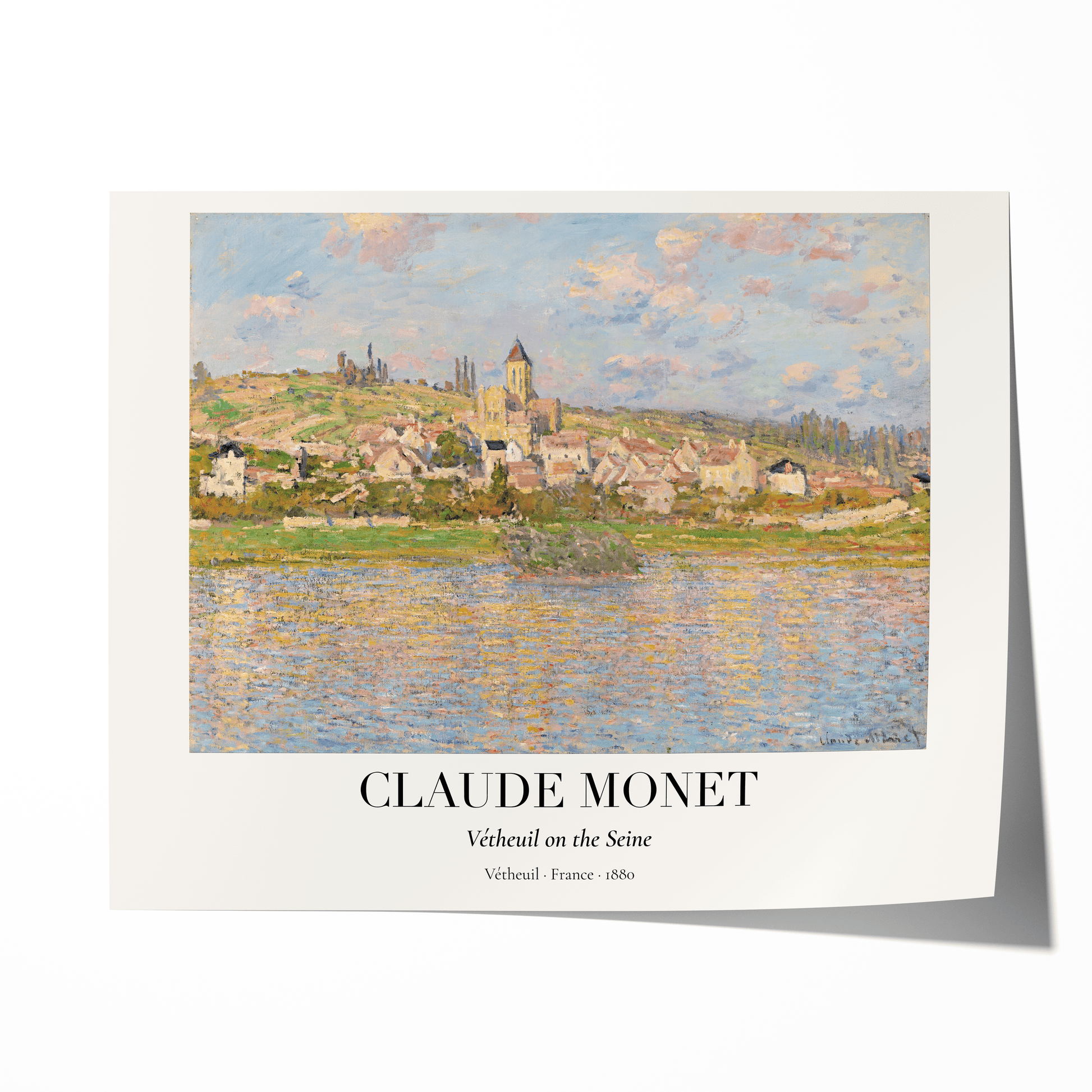 Claude Monet Poster · Antibes Frankreich 1888 · Mittelmeer Küste Kunst · Impressionismus Kunstdruck · Landschaft · Dekoprint ohne Rahmen - justgoodmood