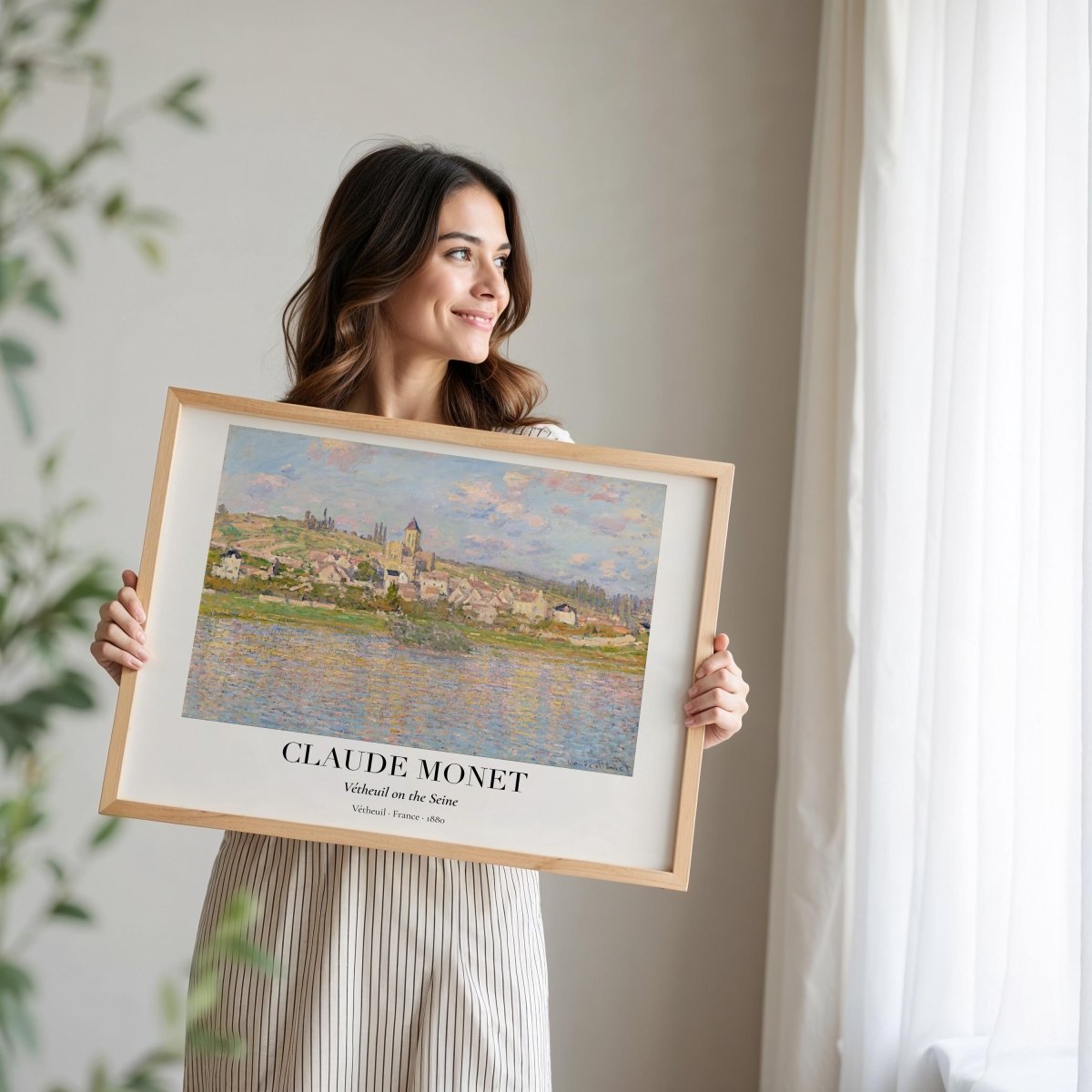 Claude Monet Poster · Antibes Frankreich 1888 · Mittelmeer Küste Kunst · Impressionismus Kunstdruck · Landschaft · Dekoprint ohne Rahmen - justgoodmood