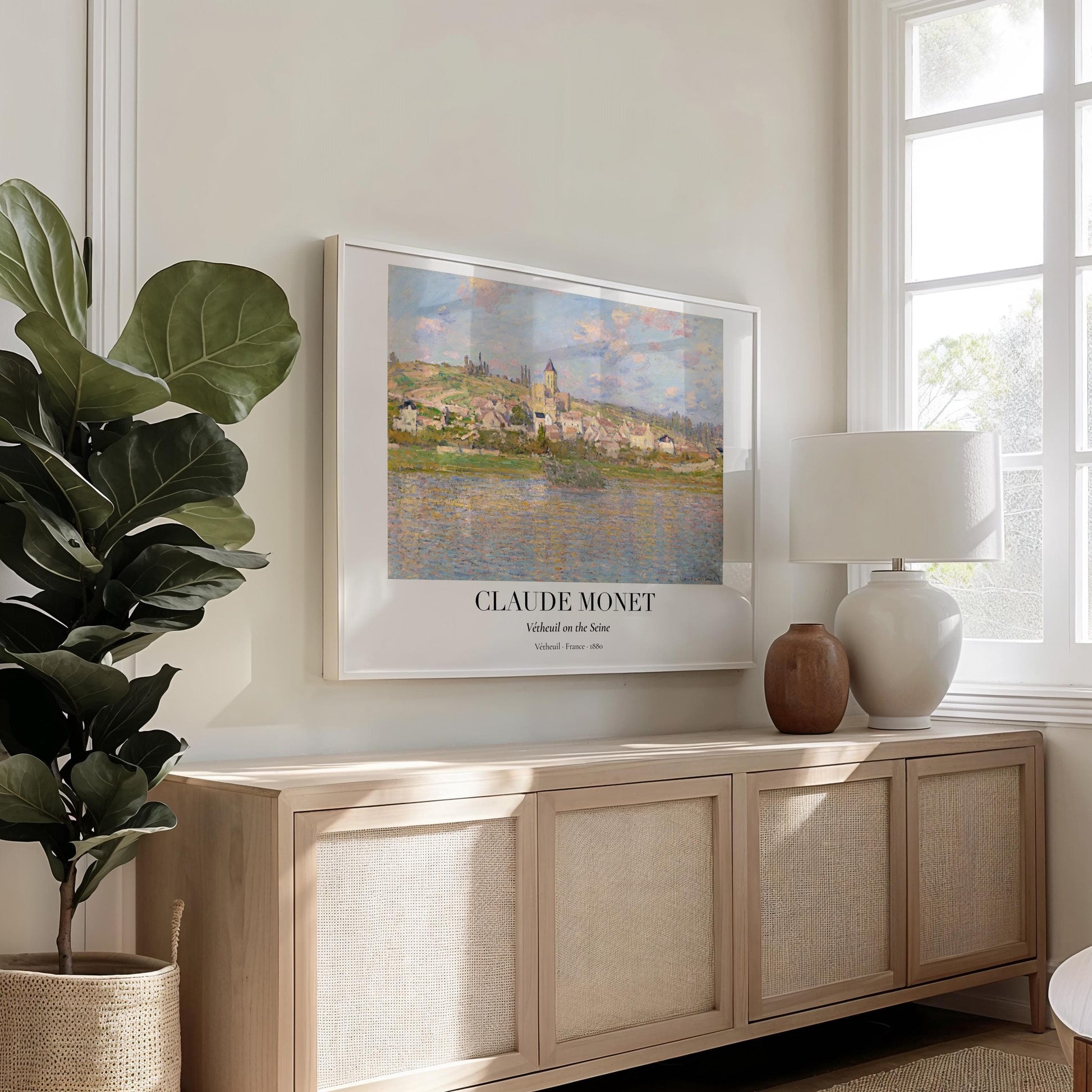 Claude Monet Poster · Antibes Frankreich 1888 · Mittelmeer Küste Kunst · Impressionismus Kunstdruck · Landschaft · Dekoprint ohne Rahmen - justgoodmood