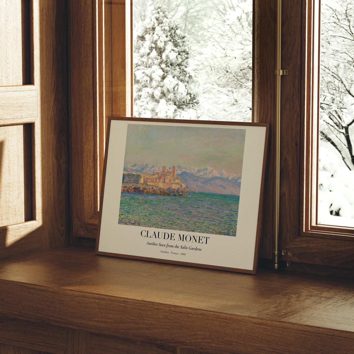 Claude Monet Poster · Antibes Frankreich 1888 · Mittelmeer Küste Kunst · Impressionismus Kunstdruck · Landschaft · Dekoprint ohne Rahmen - justgoodmood