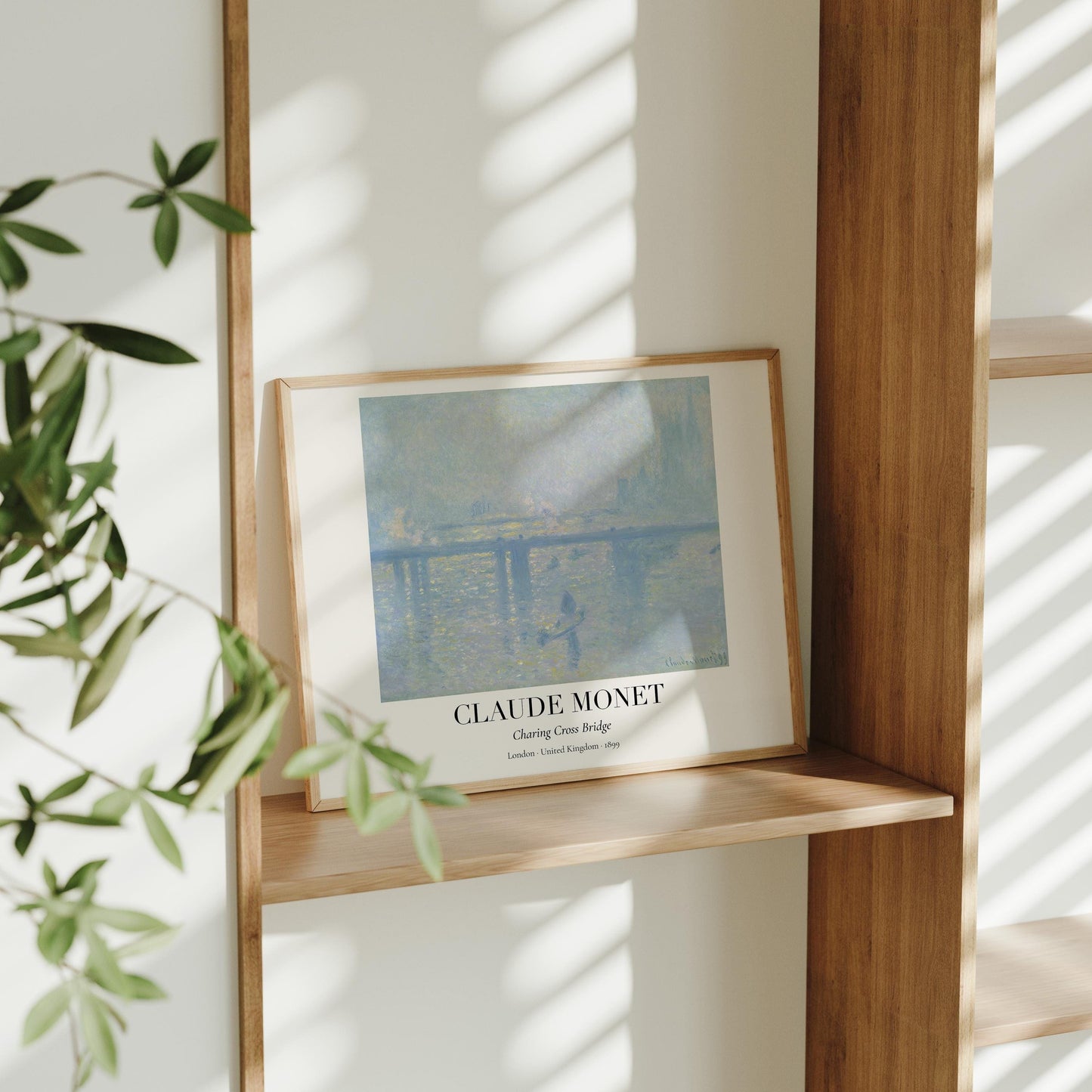 Claude Monet Poster · Charing Cross Bridge London 1899 · Impressionismus Kunstdruck · Themse Kunst · Vintage Deko ohne Rahmen - justgoodmood