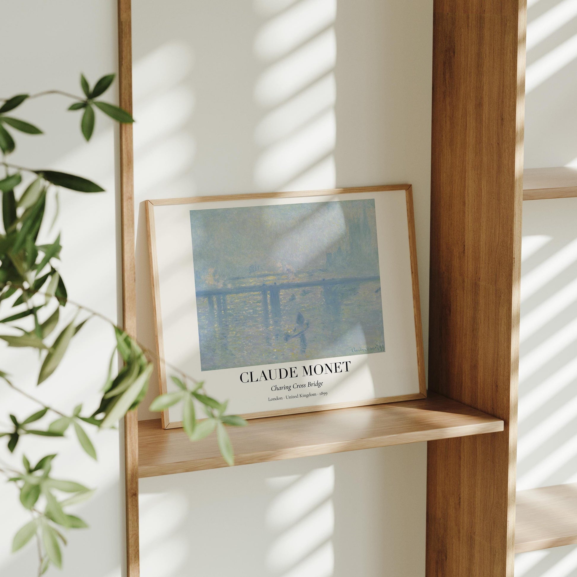 Claude Monet Poster · Charing Cross Bridge London 1899 · Impressionismus Kunstdruck · Themse Kunst · Vintage Deko ohne Rahmen - justgoodmood