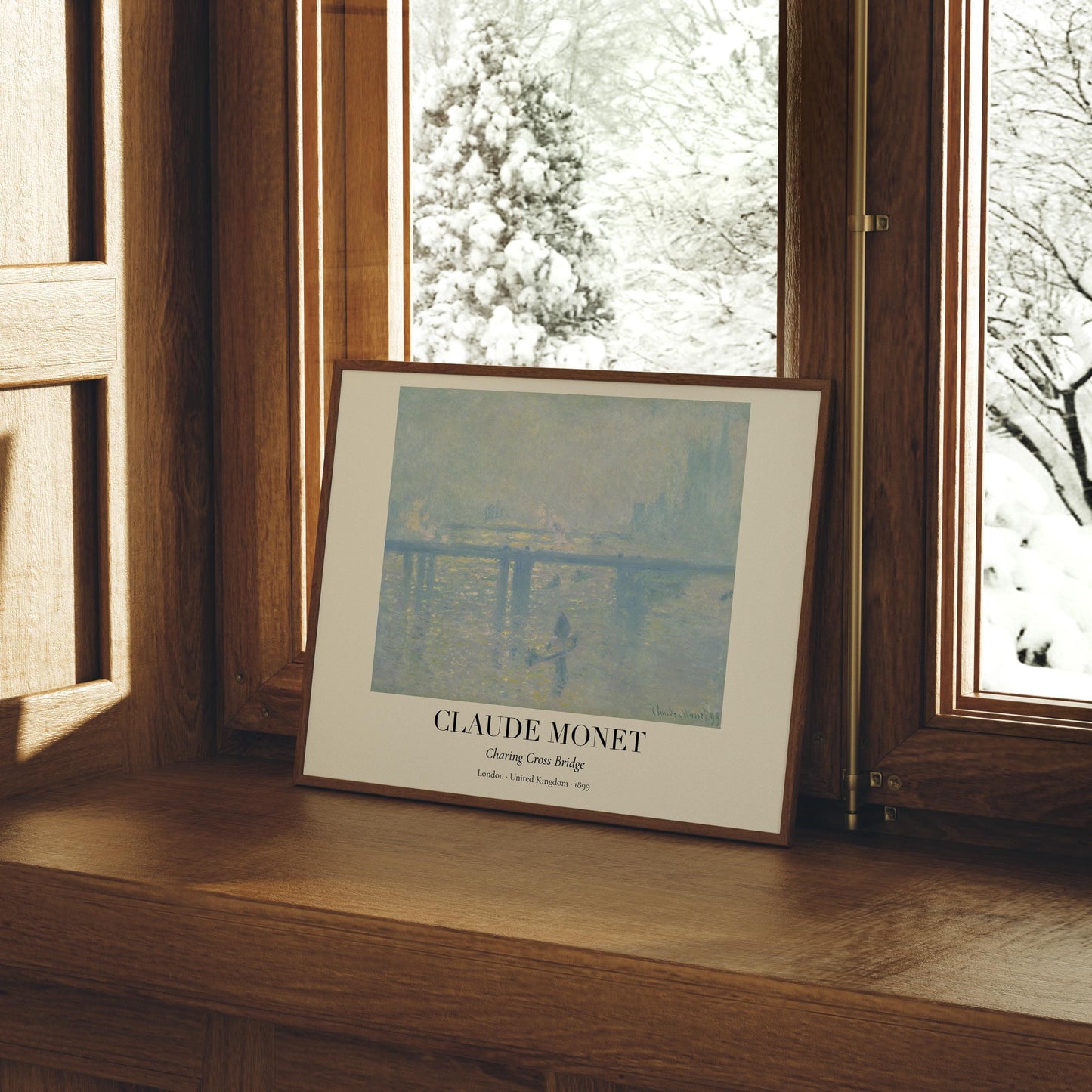Claude Monet Poster · Charing Cross Bridge London 1899 · Impressionismus Kunstdruck · Themse Kunst · Vintage Deko ohne Rahmen - justgoodmood