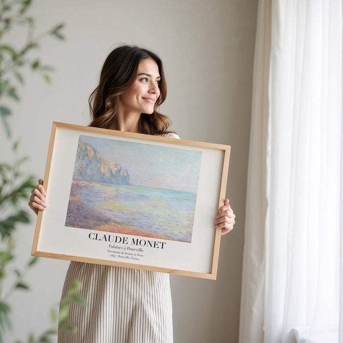 Claude Monet Poster auf Premium Baumwoll-Leinwand