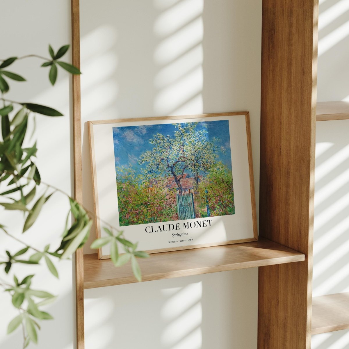Claude Monet Poster · Frühling in Giverny 1888 · Blühender Baum Kunst · Impressionismus Druck · Garten Vintage Print · Deko ohne Rahmen - justgoodmood