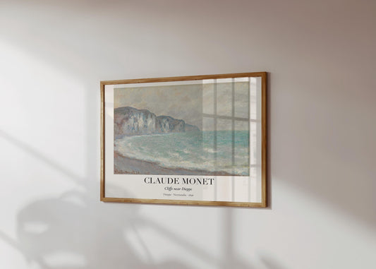 Claude Monet Poster · Klippen bei Dieppe 1896 · Normandie Küstenkunst · Impressionismus Druck · Vintage Wandbild ohne Rahmen - justgoodmood