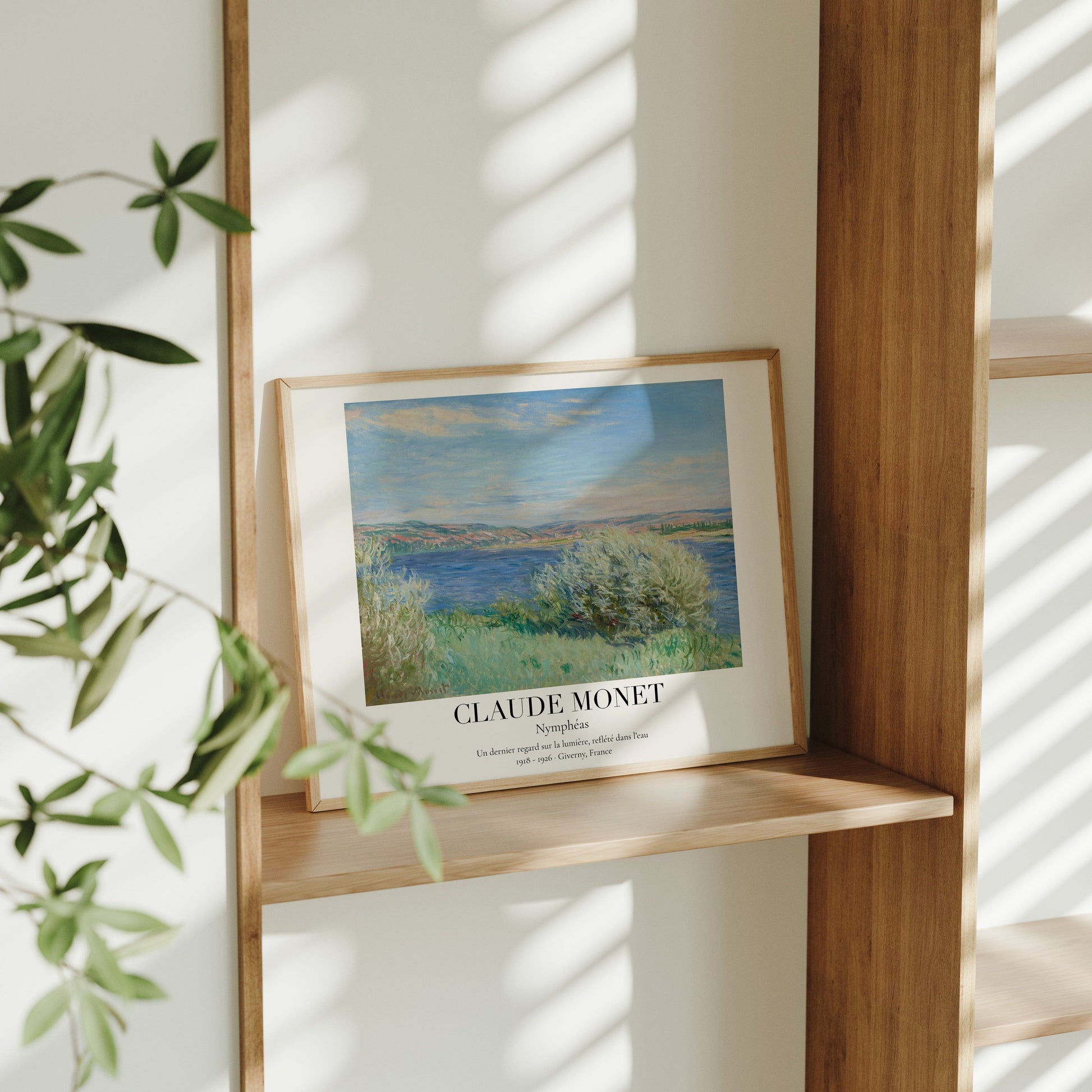 Claude Monet Poster · Nymphéas 1918–1926 · Seerosen - Serie · Deko print ohne Rahmen - justgoodmood