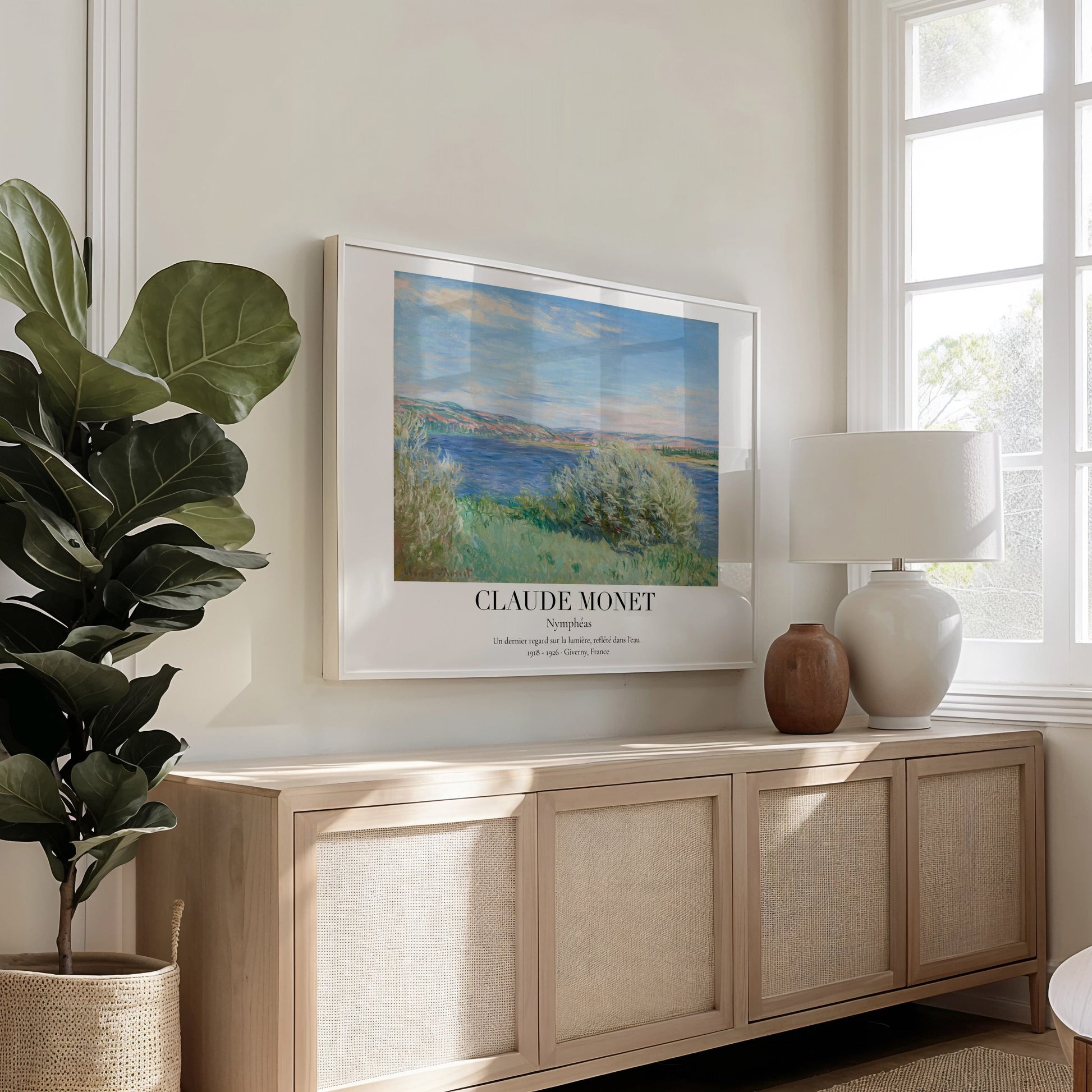 Claude Monet Poster · Nymphéas 1918–1926 · Seerosen - Serie · Deko print ohne Rahmen - justgoodmood