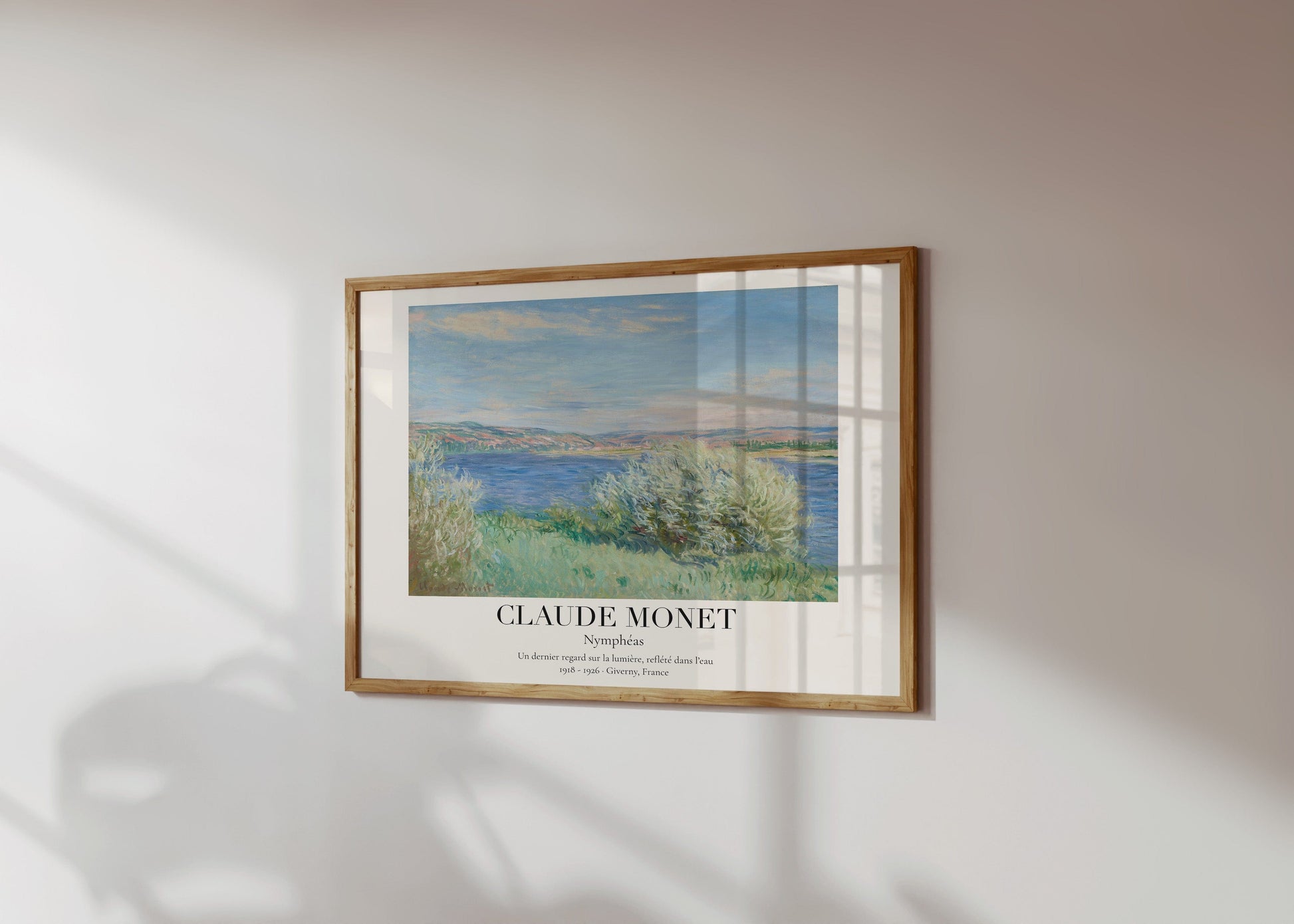 Claude Monet Poster · Nymphéas 1918–1926 · Seerosen - Serie · Deko print ohne Rahmen - justgoodmood