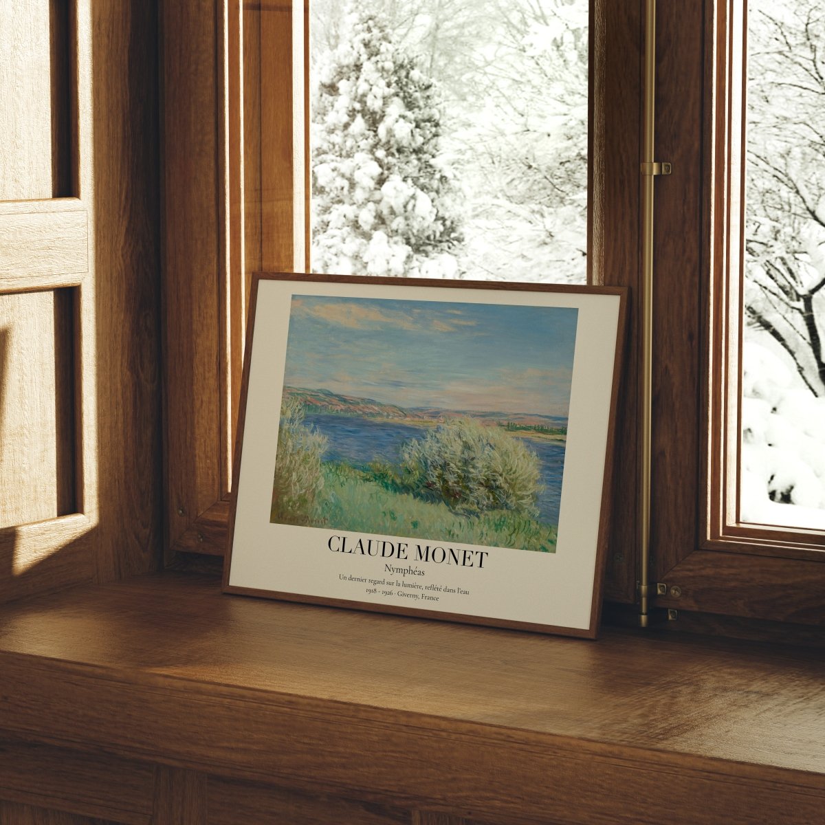 Claude Monet Poster · Nymphéas 1918–1926 · Seerosen - Serie · Deko print ohne Rahmen - justgoodmood