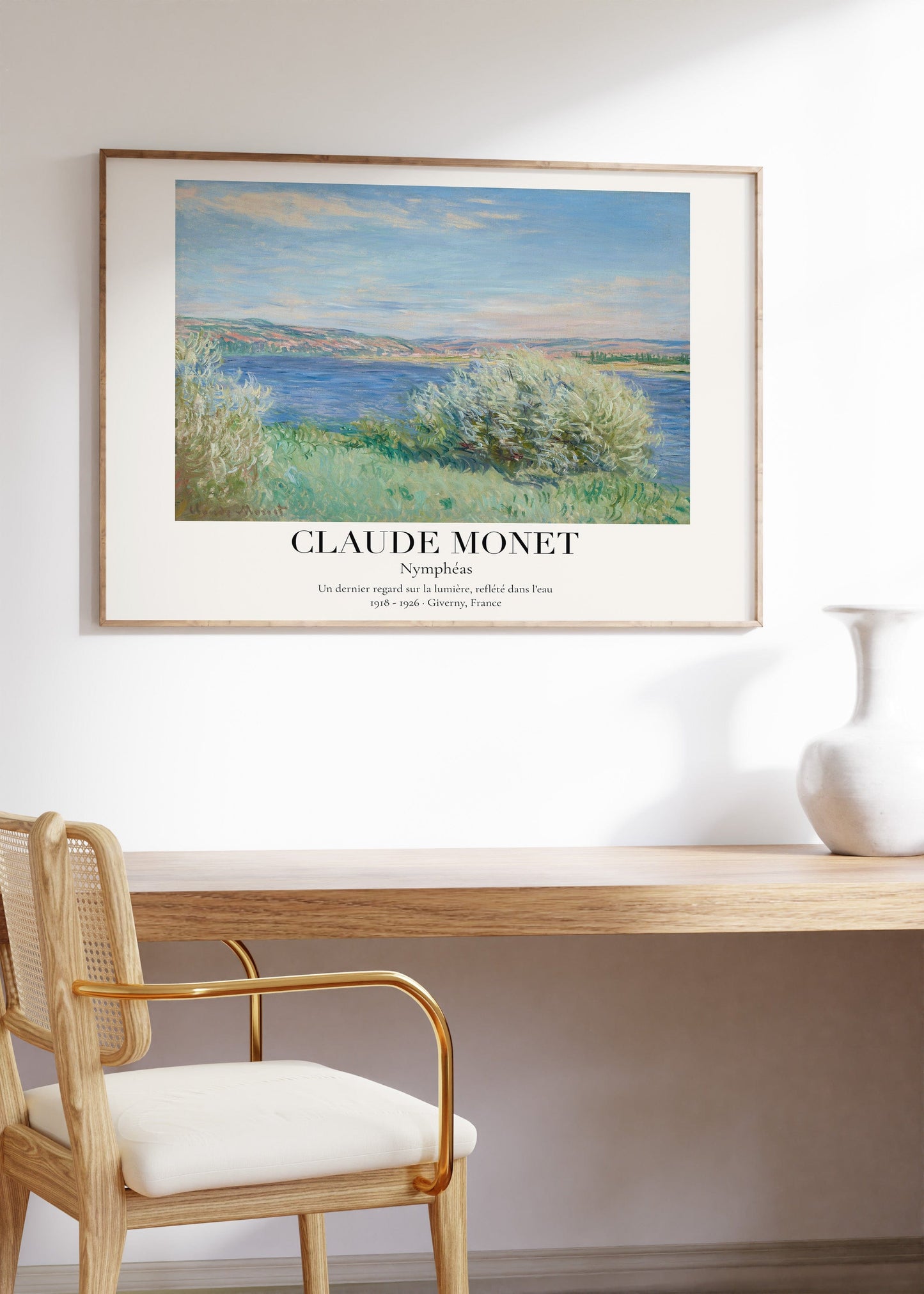 Claude Monet Poster · Nymphéas 1918–1926 · Seerosen - Serie · Deko print ohne Rahmen - justgoodmood