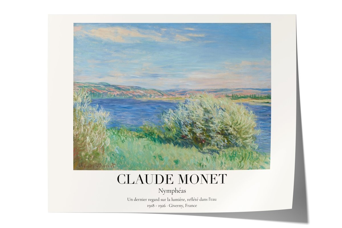 Claude Monet Poster · Nymphéas 1918–1926 · Seerosen - Serie · Deko print ohne Rahmen - justgoodmood