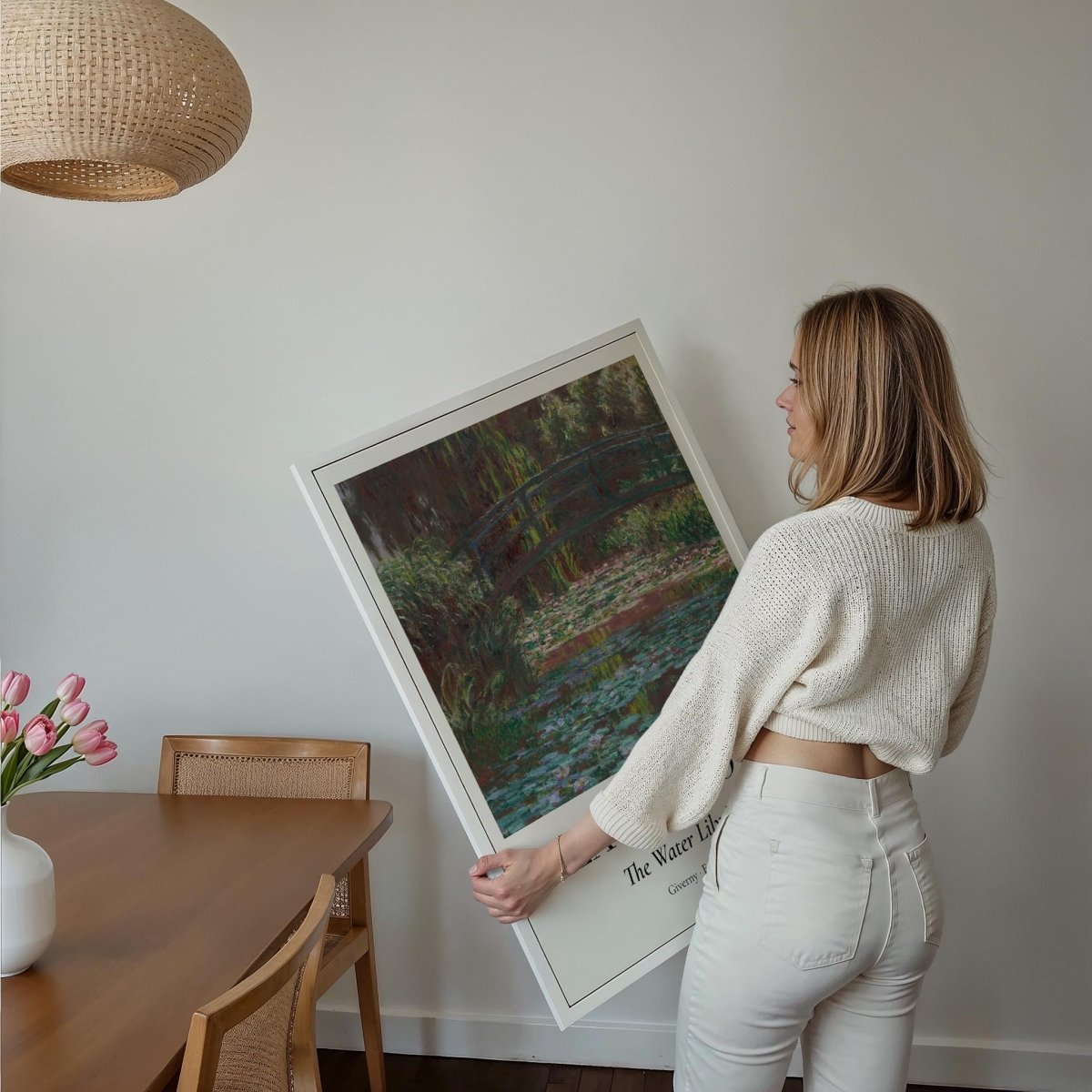 Claude Monet Poster · Water Lily Pond in Giverny 1899 · Seerosen Impressionismus · Kunst & Geschenkidee · Druckprint ohne Rahmen - justgoodmood