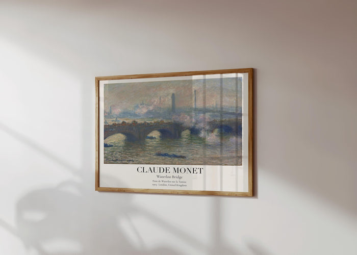 Claude Monet Poster – Premium Baumwoll-Canvas