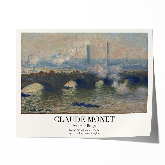 Claude Monet Poster – Premium Baumwoll-Canvas