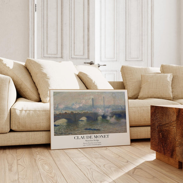 Claude Monet Poster – Premium Baumwoll-Canvas