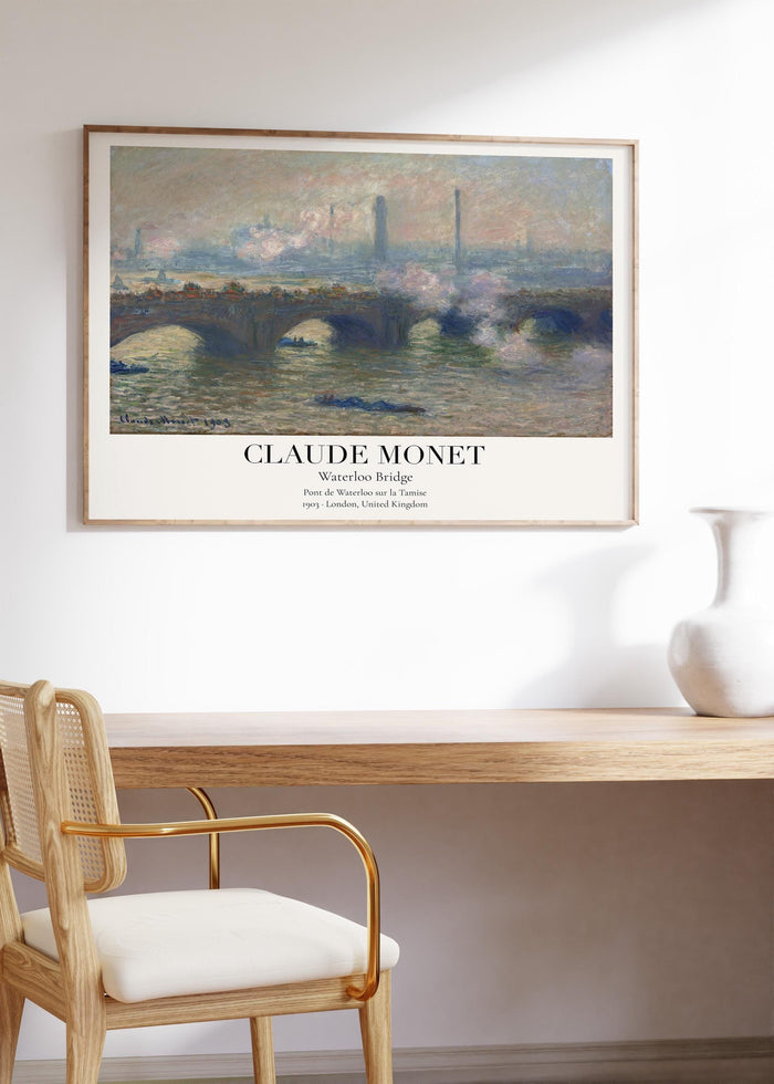 Claude Monet Poster – Premium Baumwoll-Canvas