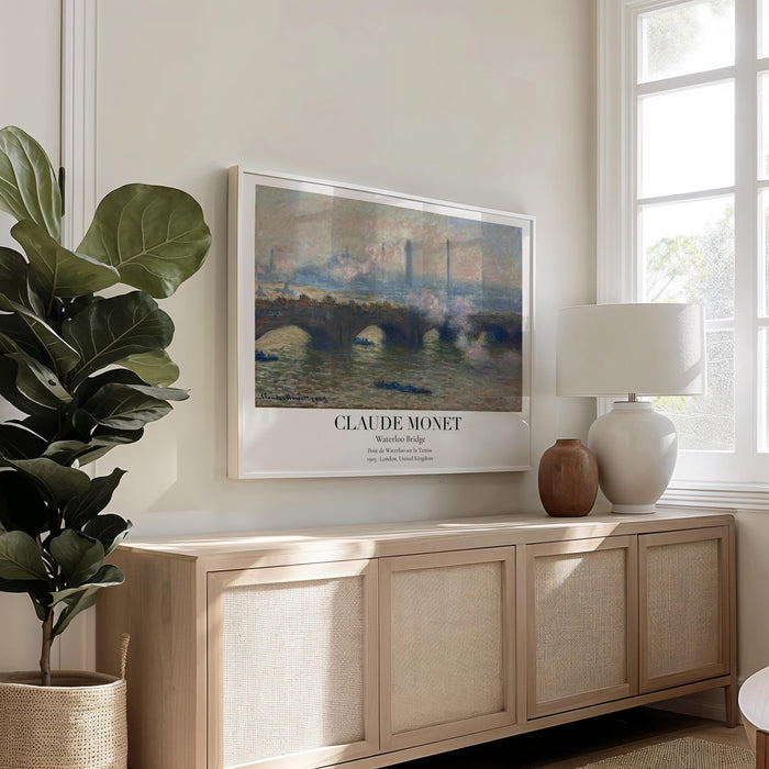 Claude Monet Poster – Premium Baumwoll-Canvas