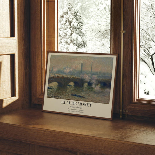 Claude Monet Poster · Waterloo Bridge London 1903 · Impressionismus Kunstdruck · Vintage · Themse Panorama · Vintage Deko ohne Rahmen - justgoodmood