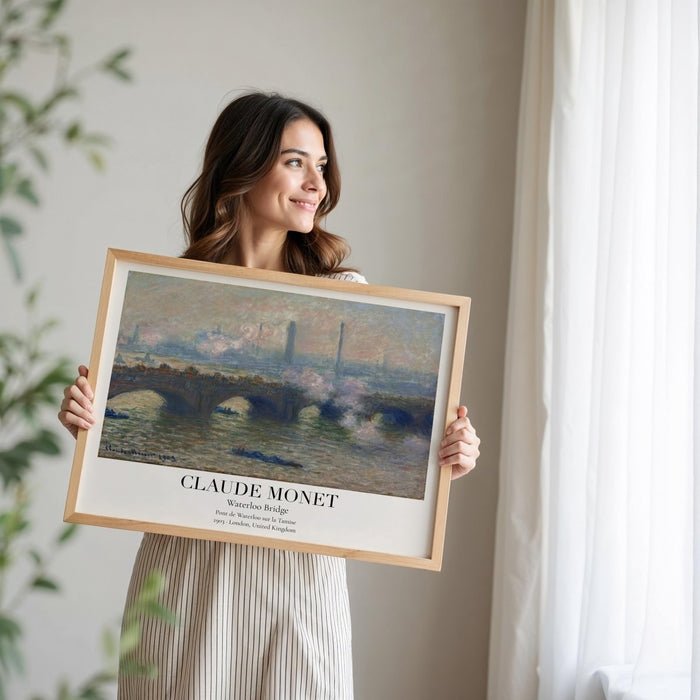 Claude Monet Poster – Premium Baumwoll-Canvas